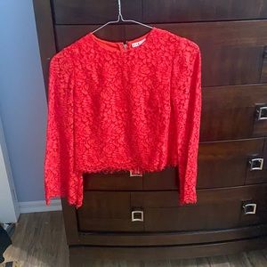 Bell sleeve lace top